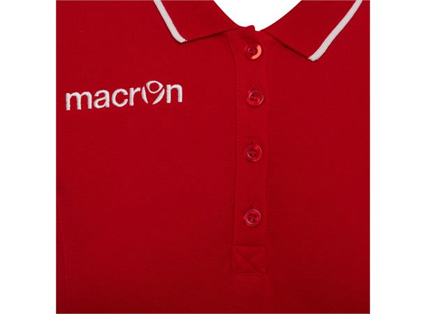 Desi Polo RED/WHT M Poloskjorte til dame i bomull 