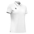 Melody polo WHT/GRY L Poloskjorte - Dame
